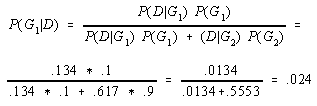  Application of Bayes Theorem 