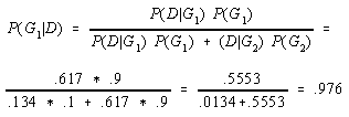  Application of Bayes Theorem.