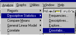 SPSS Crosstabs 1