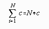 Sum of a Constant