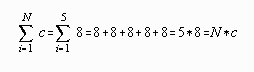 Sum of a Constant Example