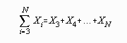 Summation Starting at three